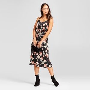 Floral Black Slip Dress by A New Day